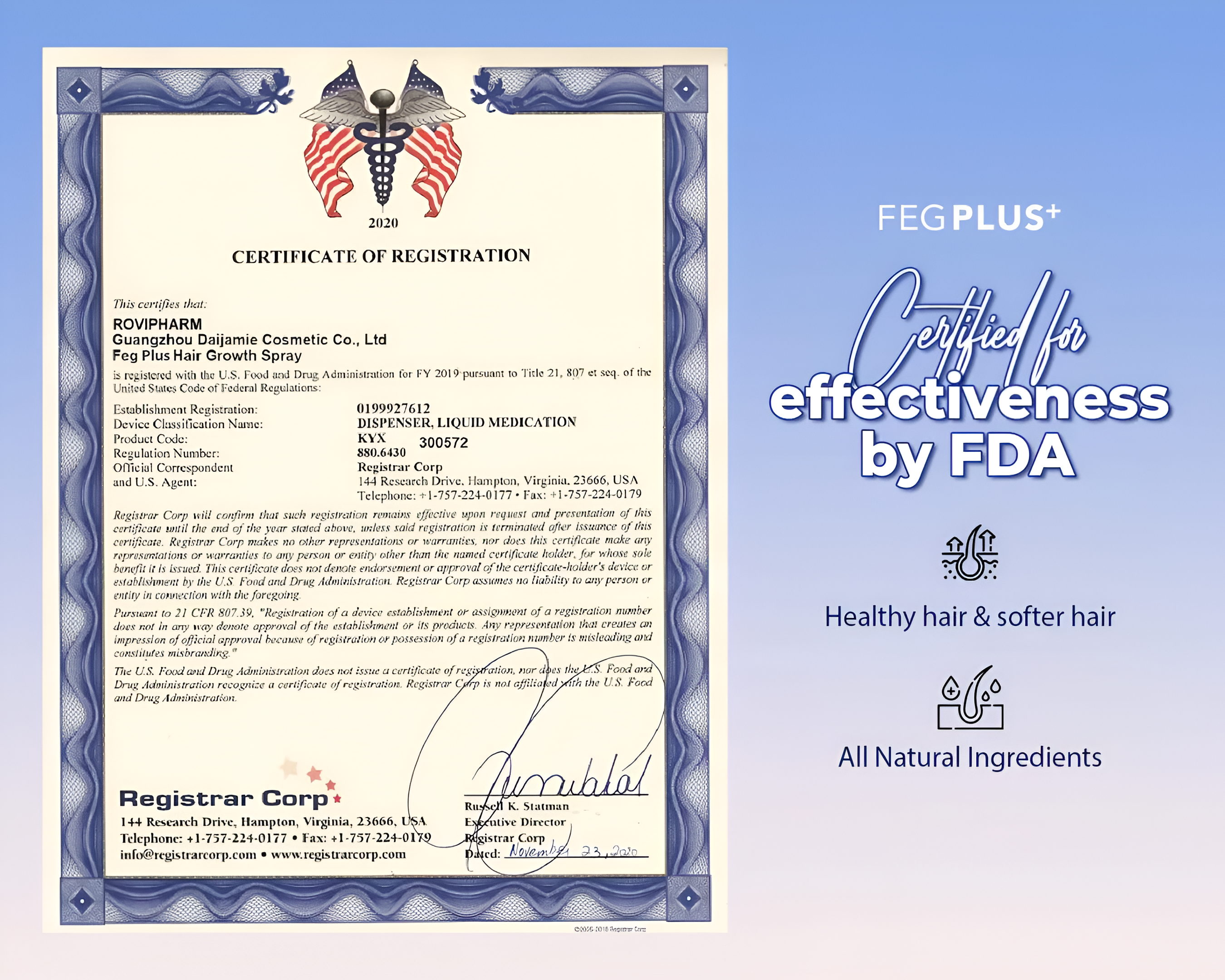 FEG Plus Hair Growth Spray