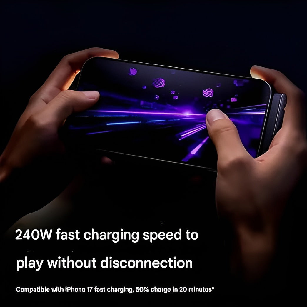 240W 2-in-1 C to C Charging Cable with Phone Stand 1.5m