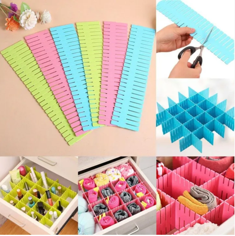 🧩 Drawer Divider Adjustable Storage Organizer