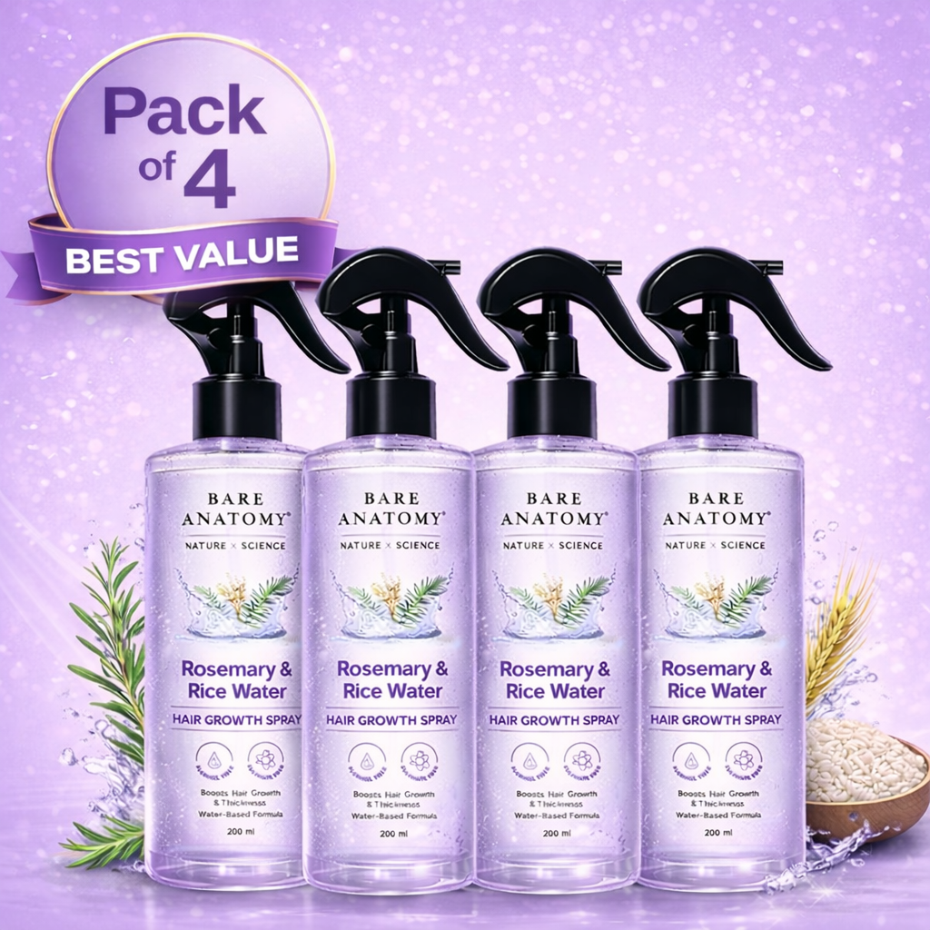 Rosemary & Rice Water Spray For Natural Hair Growth & Hair Thickness