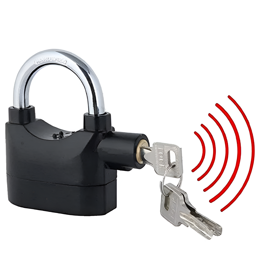 Heavy-Duty Alarm Padlock with 110dB Siren