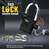 Heavy-Duty Alarm Padlock with 110dB Siren